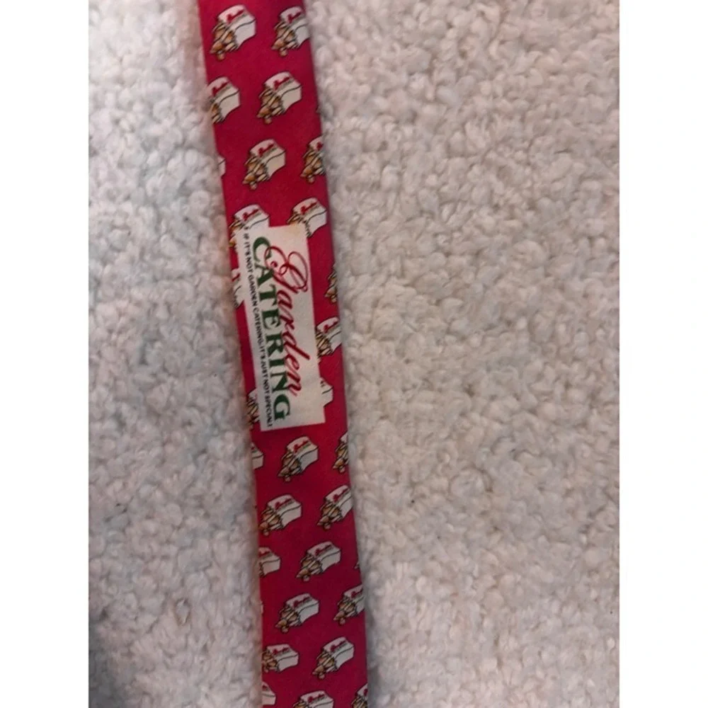 Vineyard Vines Custom Collection Red Necktie With Sailboat Pattern